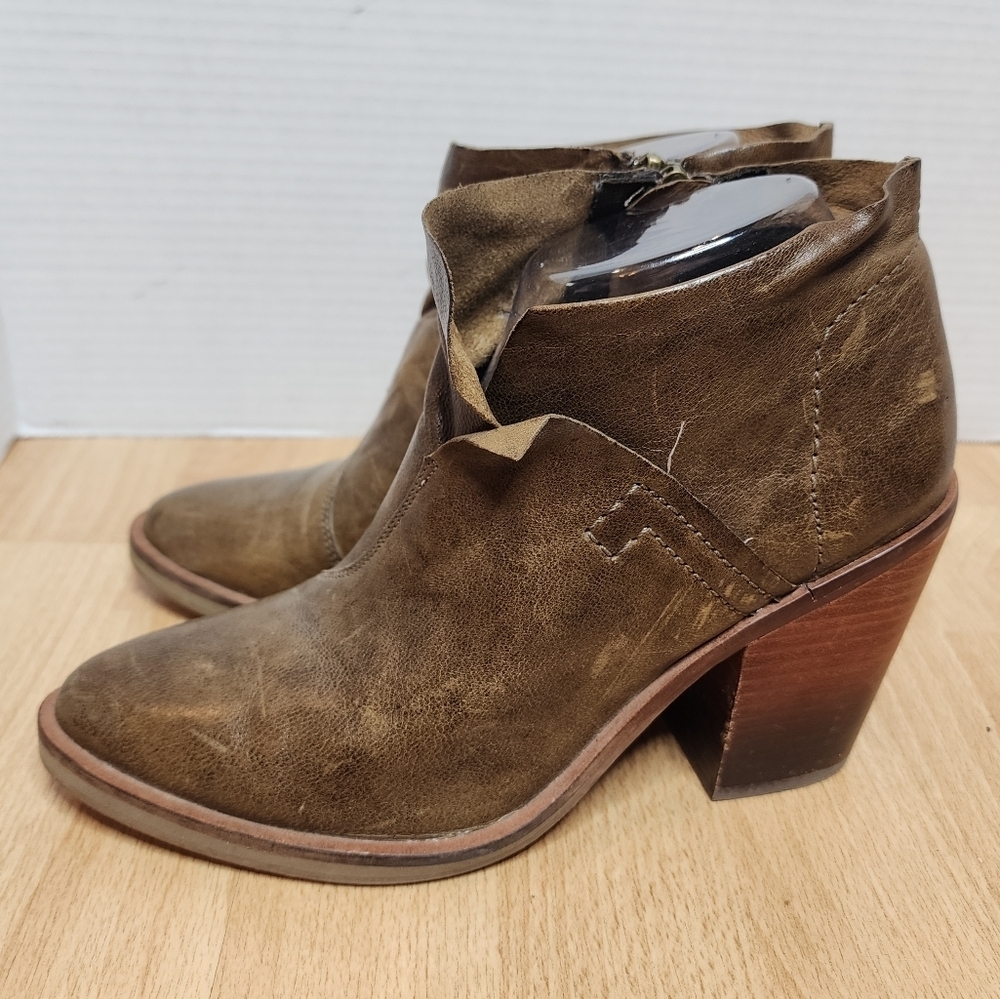 Kelsi Dagger Brooklyn Watchman Ankle Green Boots women's size 8 - Picture 5 of 16
